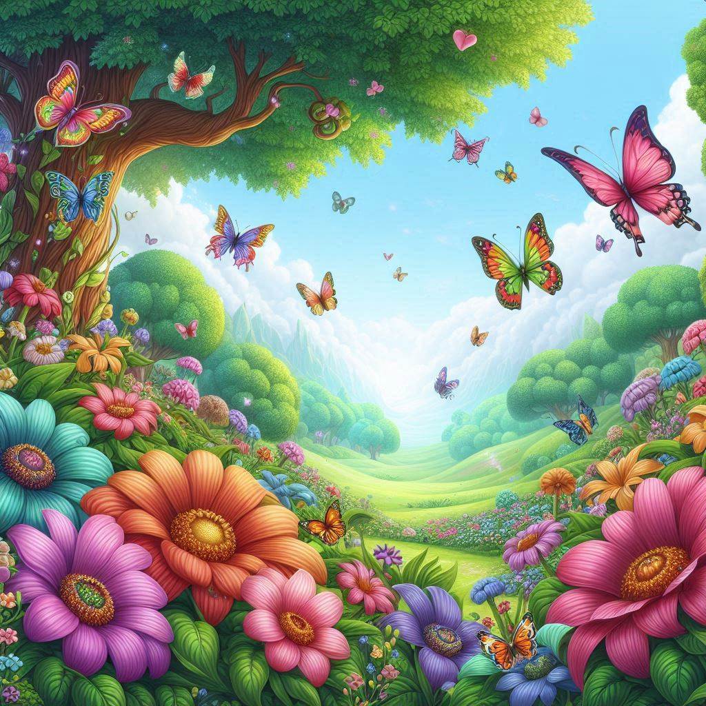 Elifin Kelebekler Diyarında Bir Günü Masalı