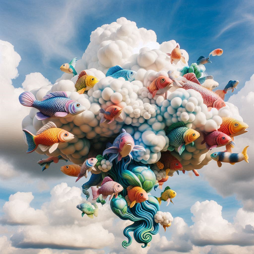 Gökyüzündeki Renkli Balıklar Masalı