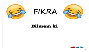 Bilmem ki Fıkrası