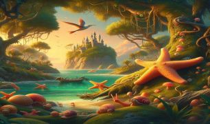 Kayıp Deniz Yıldızı ve Büyülü Ada Masalı