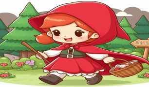 Kırmızı Başlıklı Kız ve Sevimli Ormanın Gizemleri Masalı