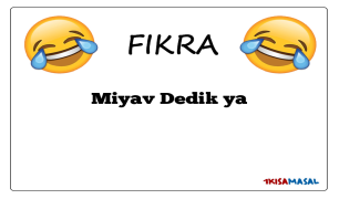Miyav Dedik ya Fıkrası