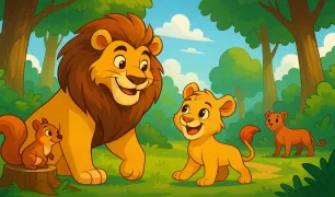 Ormanlar Kralı Aslan Masalı