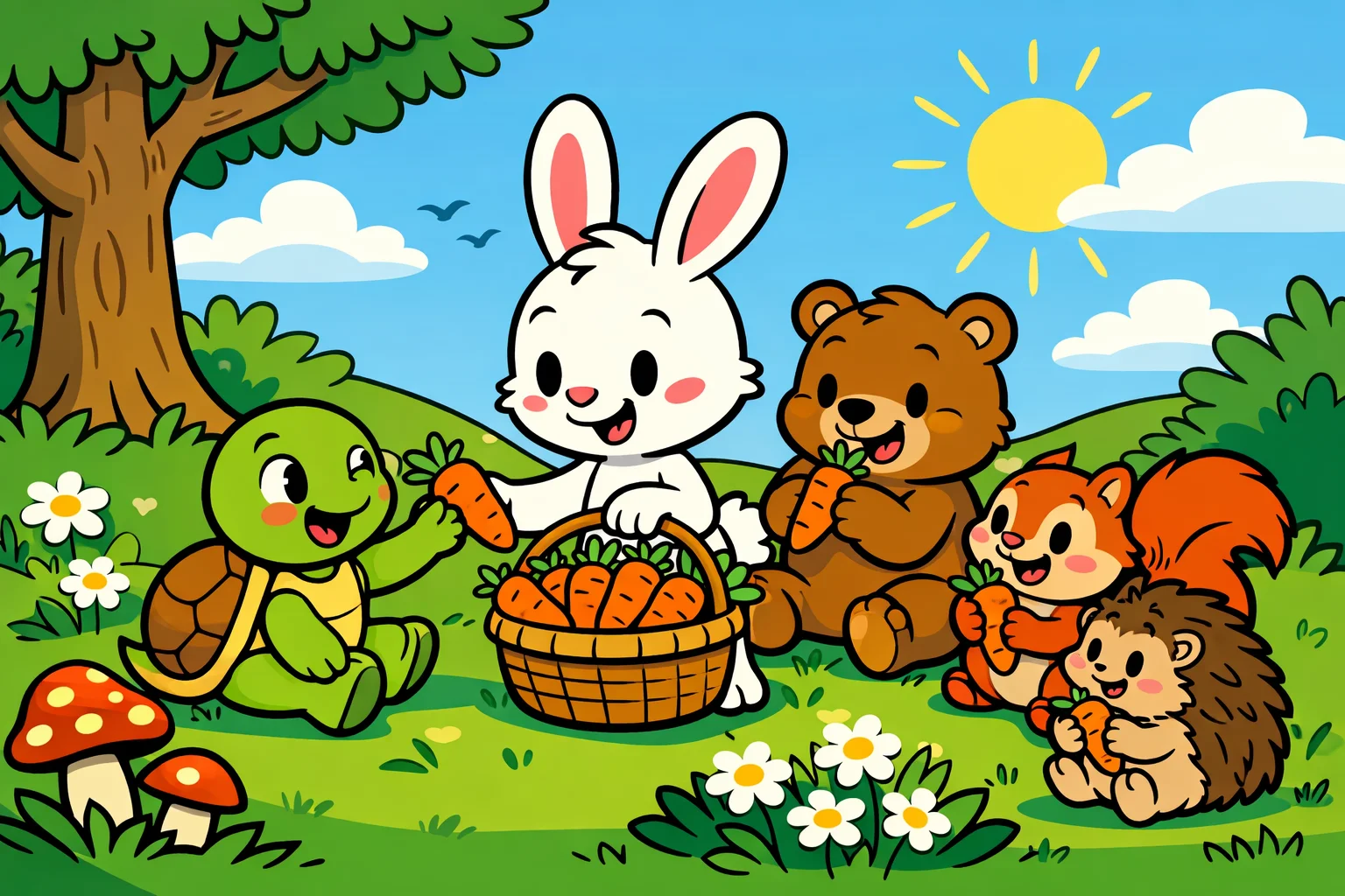 Paylaşmayı Öğrenen Minik Tavşan Masalı