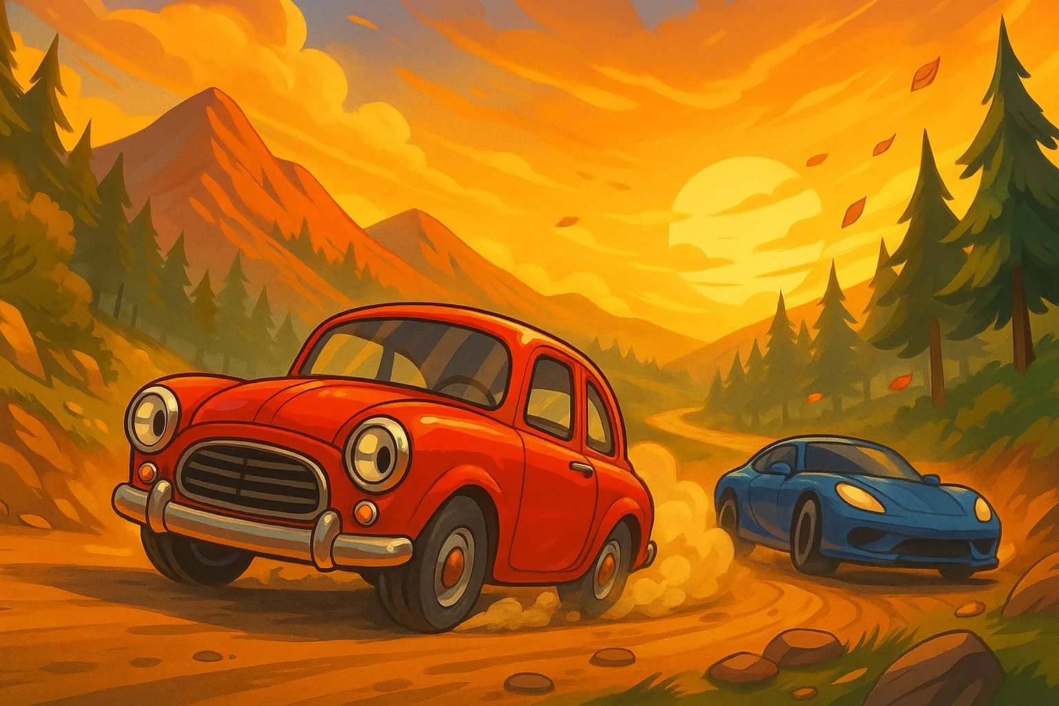 Kırmızı Araba Masalı