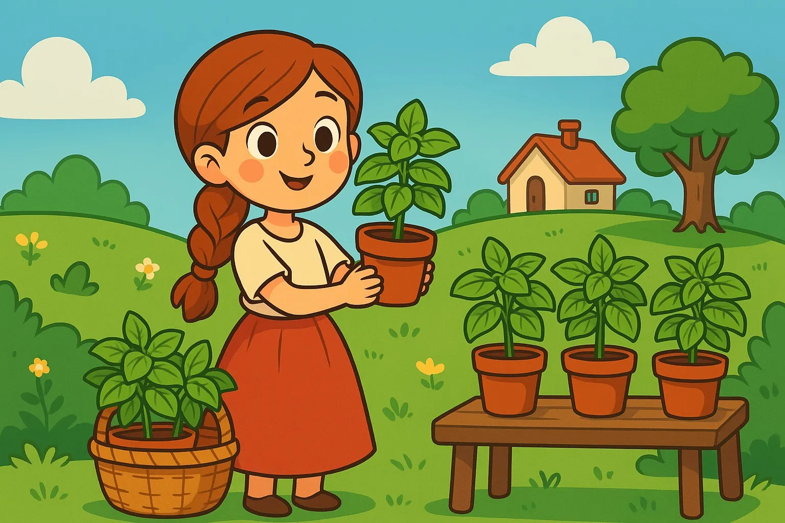 Fesleğenci Kız Masalı