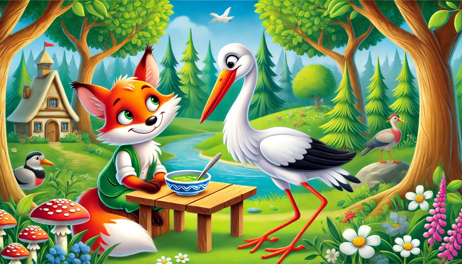 Tilki ile Leylek Masalı